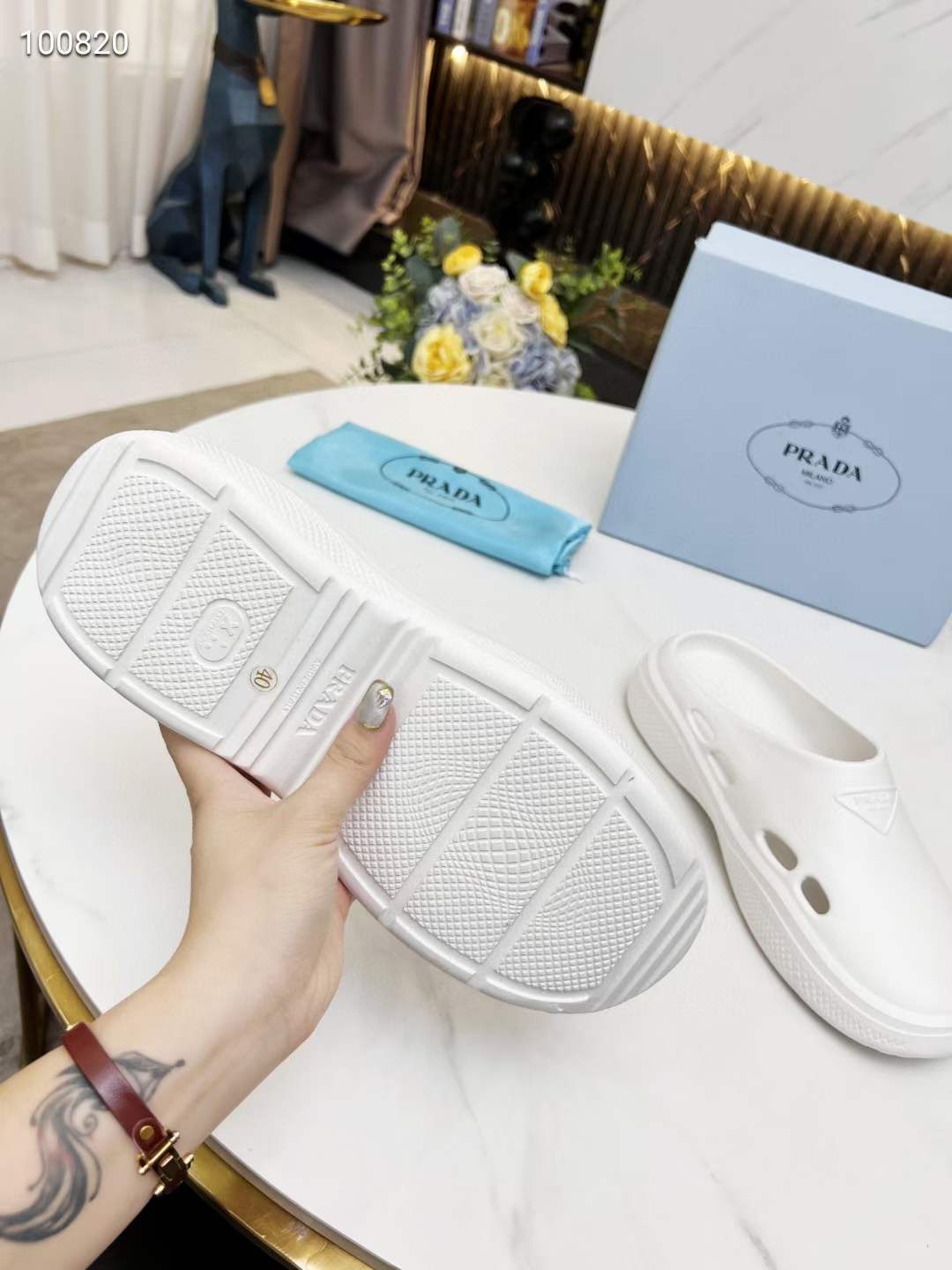 Men Women P*rada Top Slippers （ ）