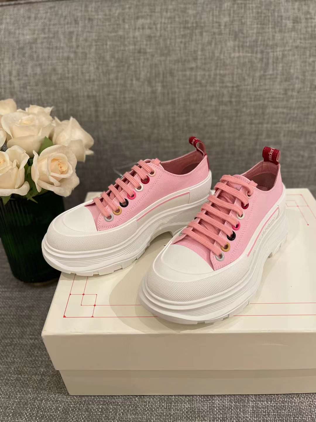 Men Women A*lexander M*cqueen Top Sneaker ( )