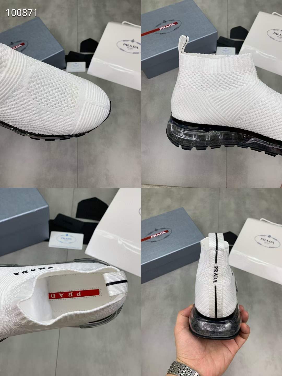 Men P*rada Top Sneakers