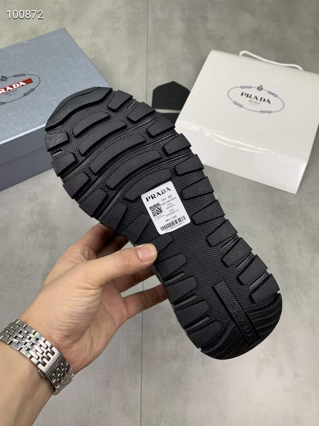 Men P*rada Top Sneakers