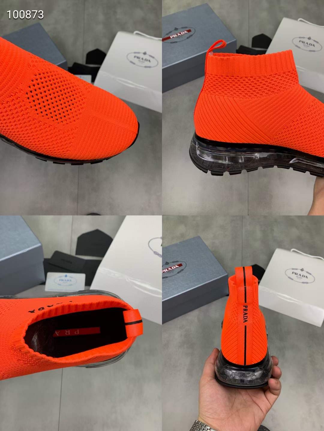 Men P*rada Top Sneakers