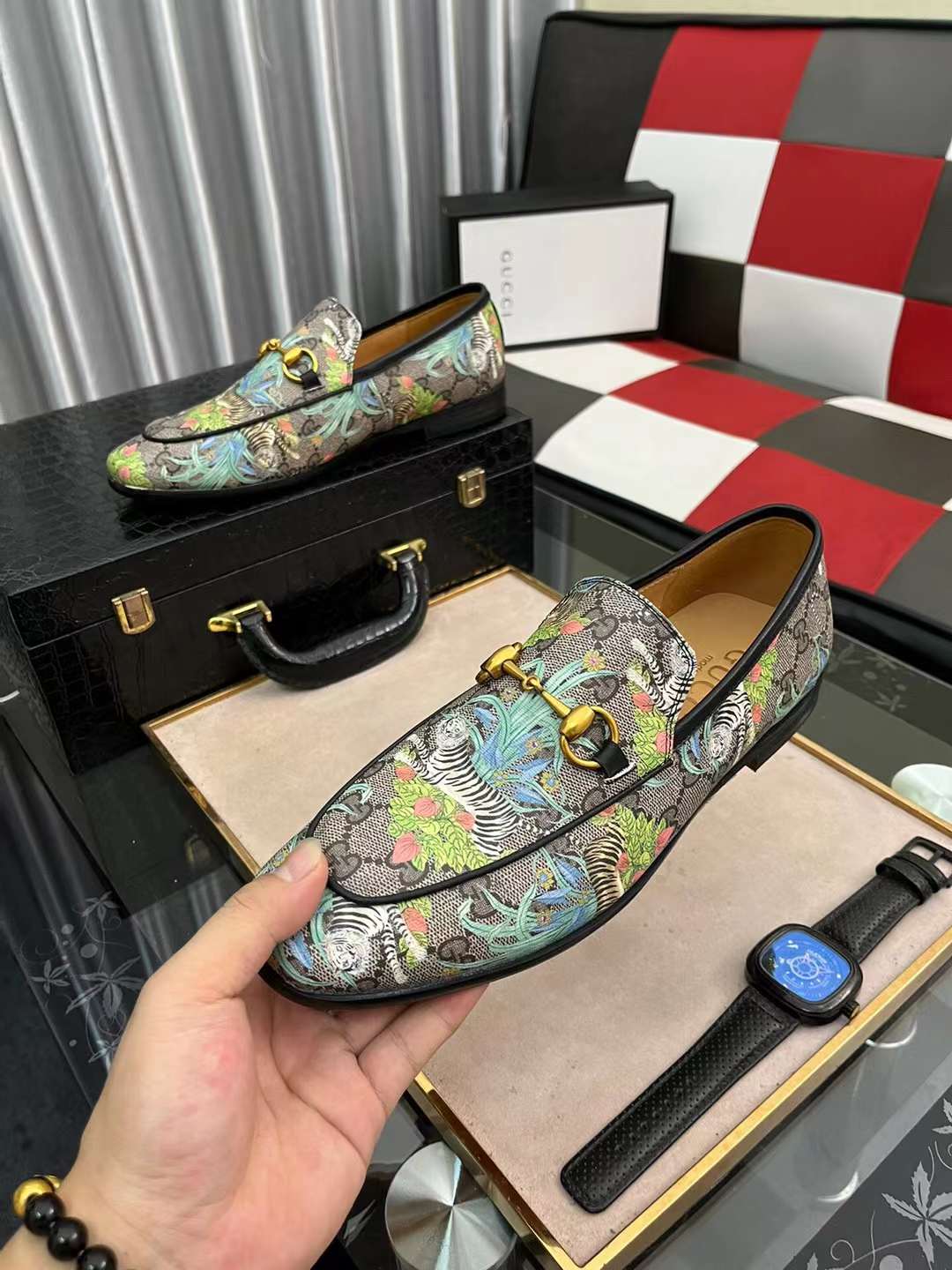 Men G*ucci Top Sneaker