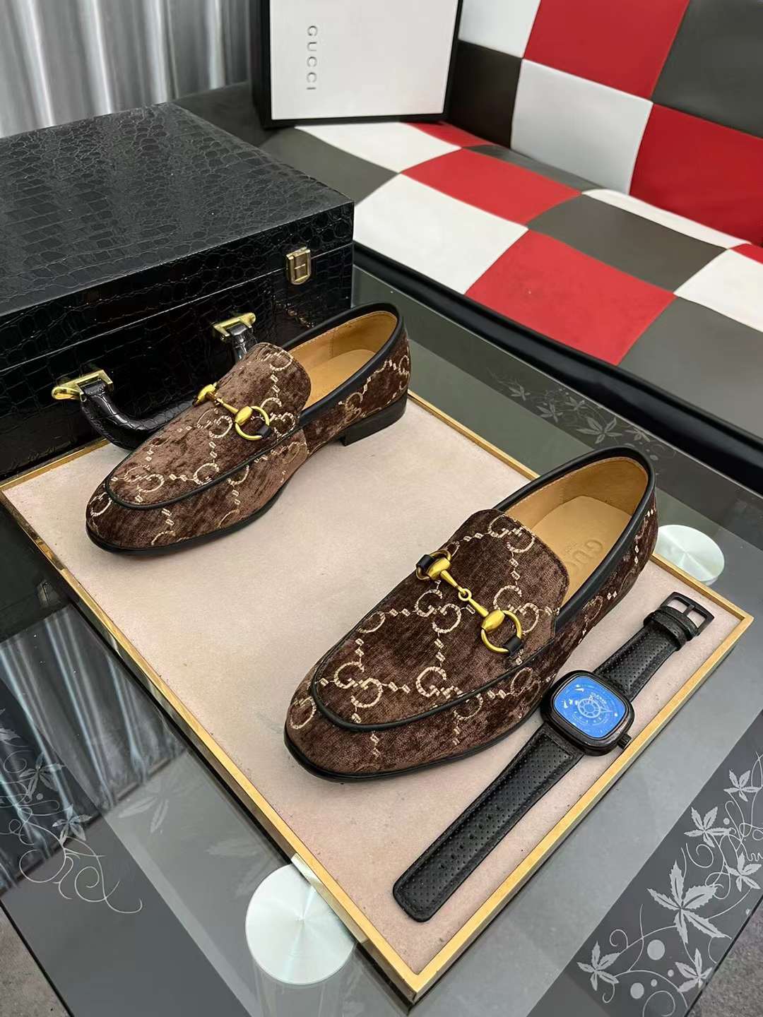 Men G*ucci Top Sneaker