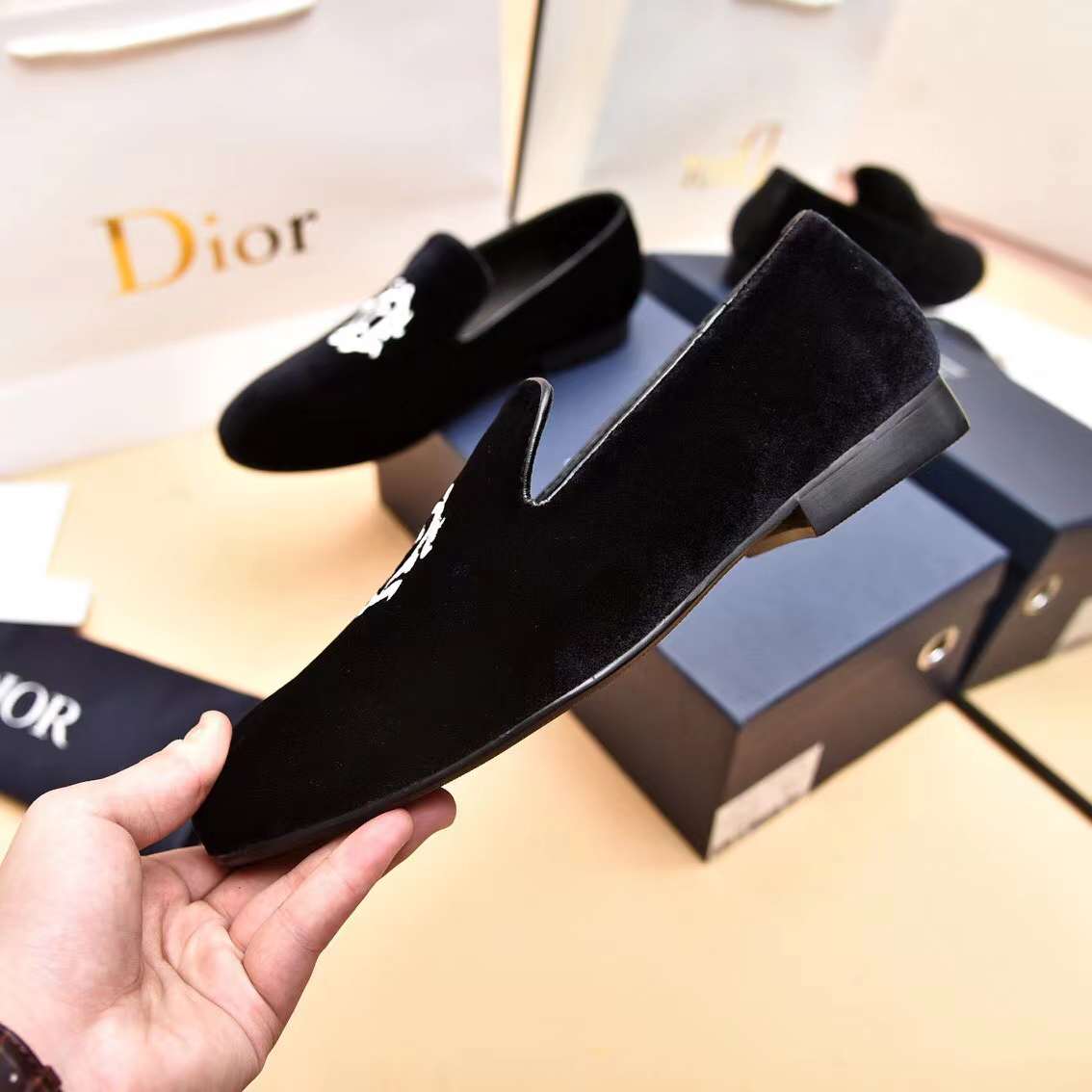 Men D*ior Top Sneaker（）