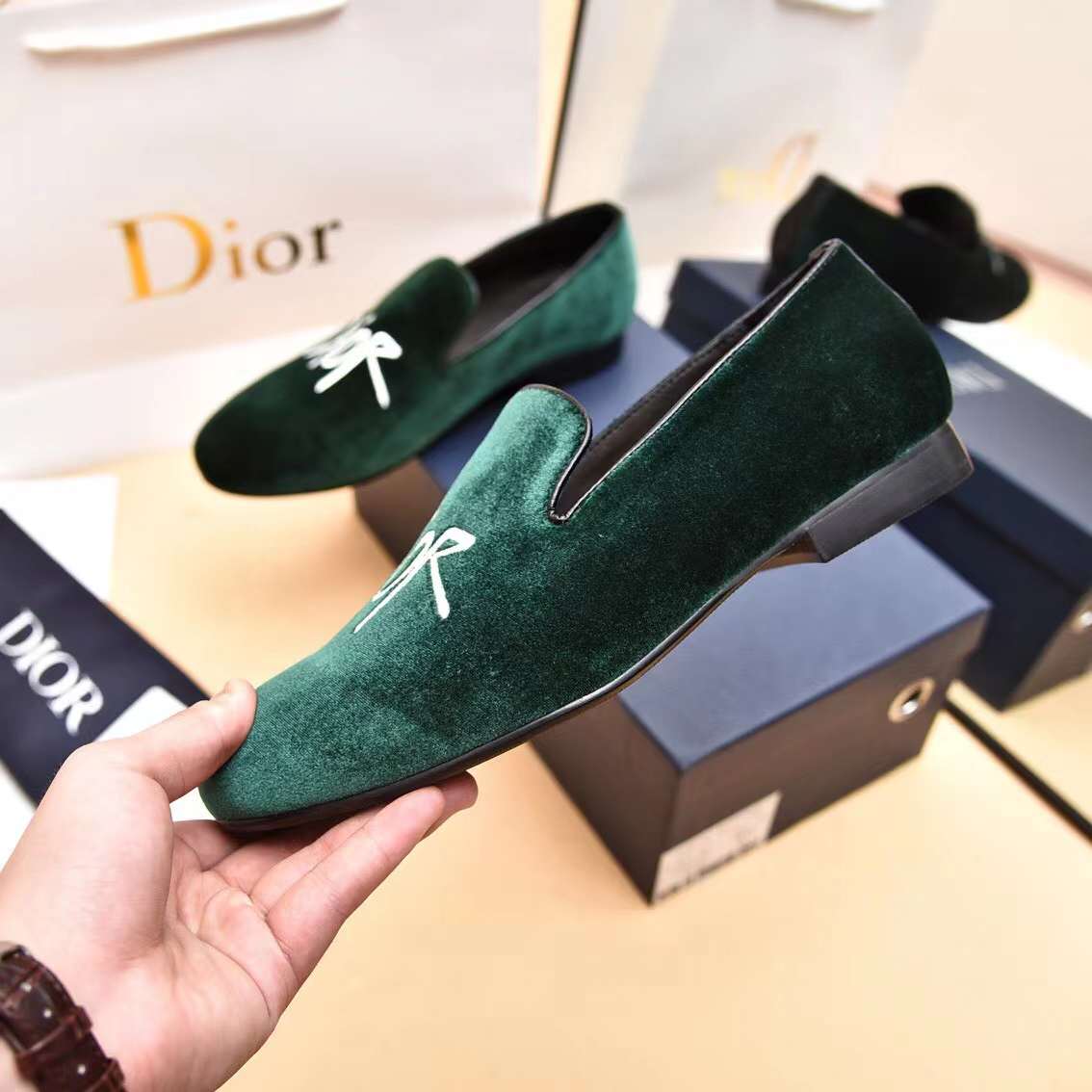 Men D*ior Top Sneaker（）