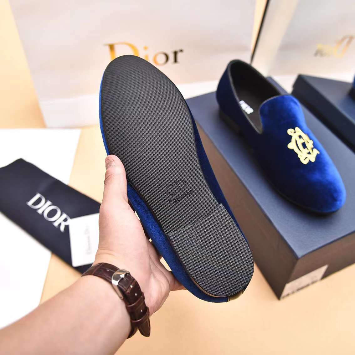 Men D*ior Top Sneaker（）