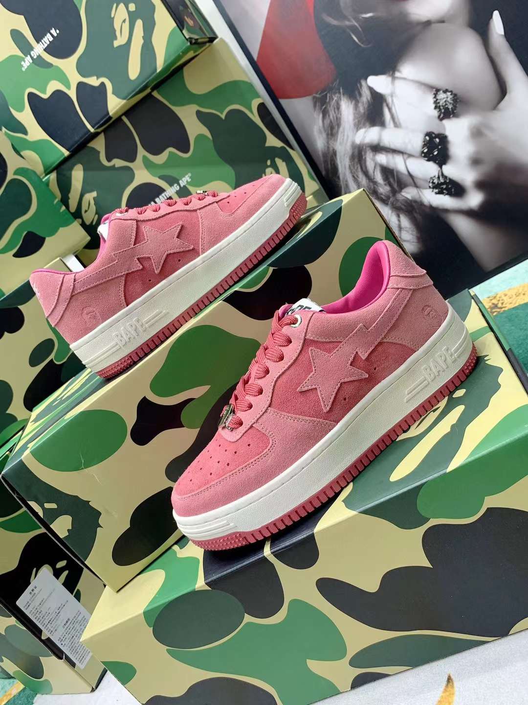 Men Women B*ape sta low Top Sneaker