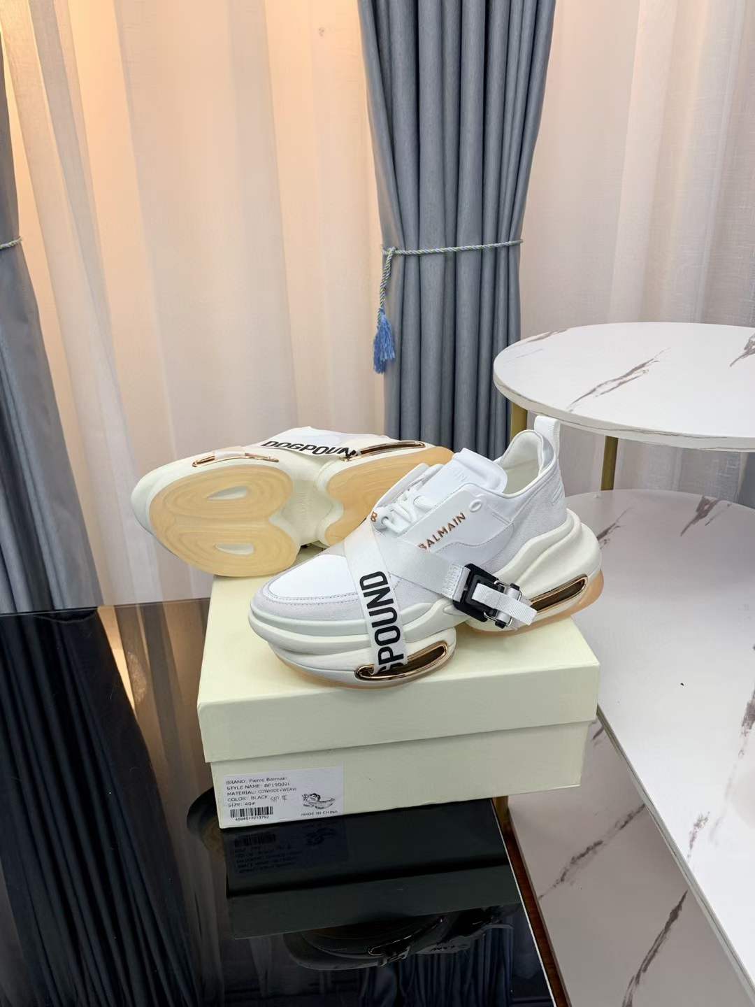 Men Women B*almain Top Sneakers