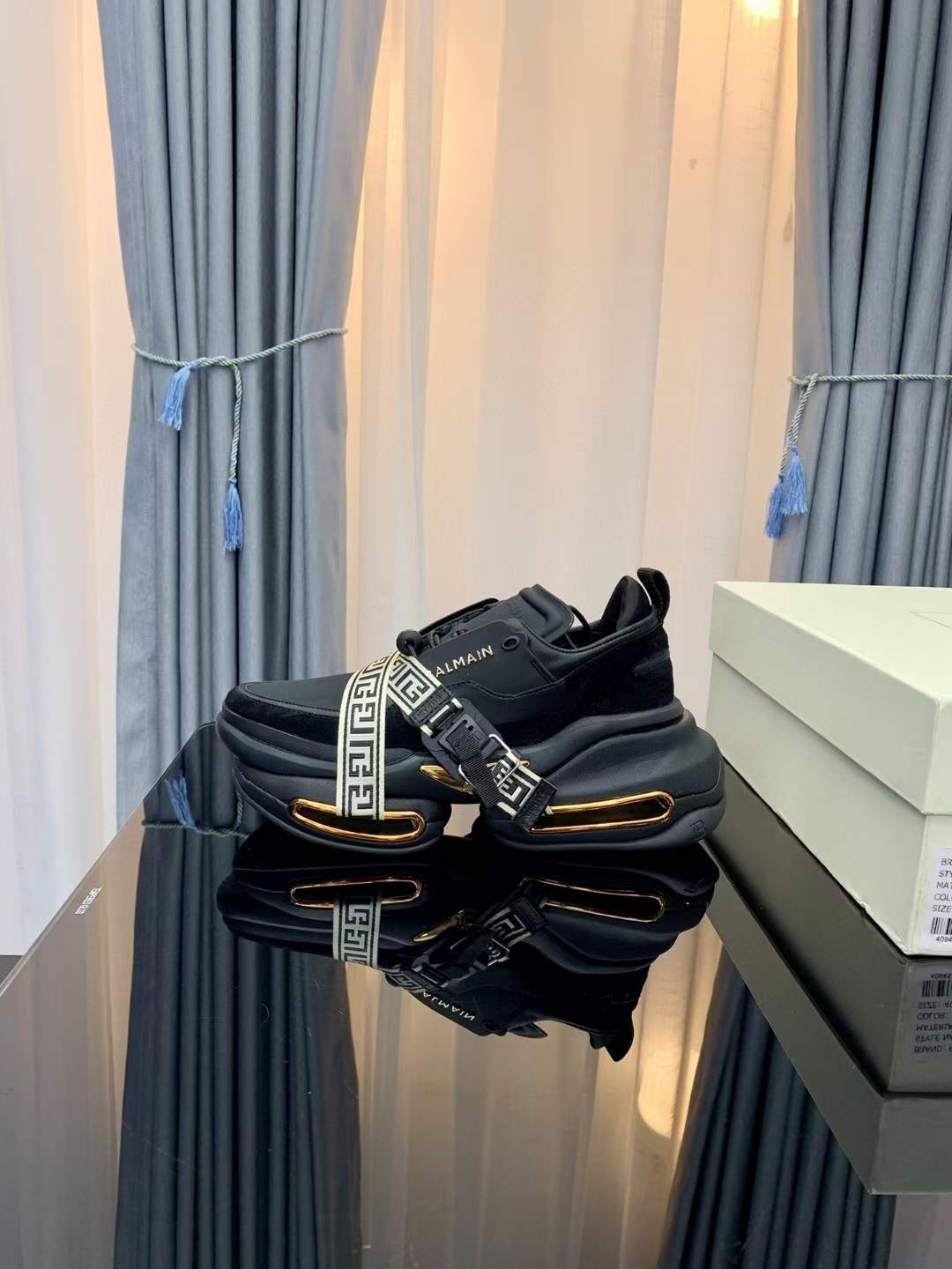 Men Women B*almain Top Sneakers