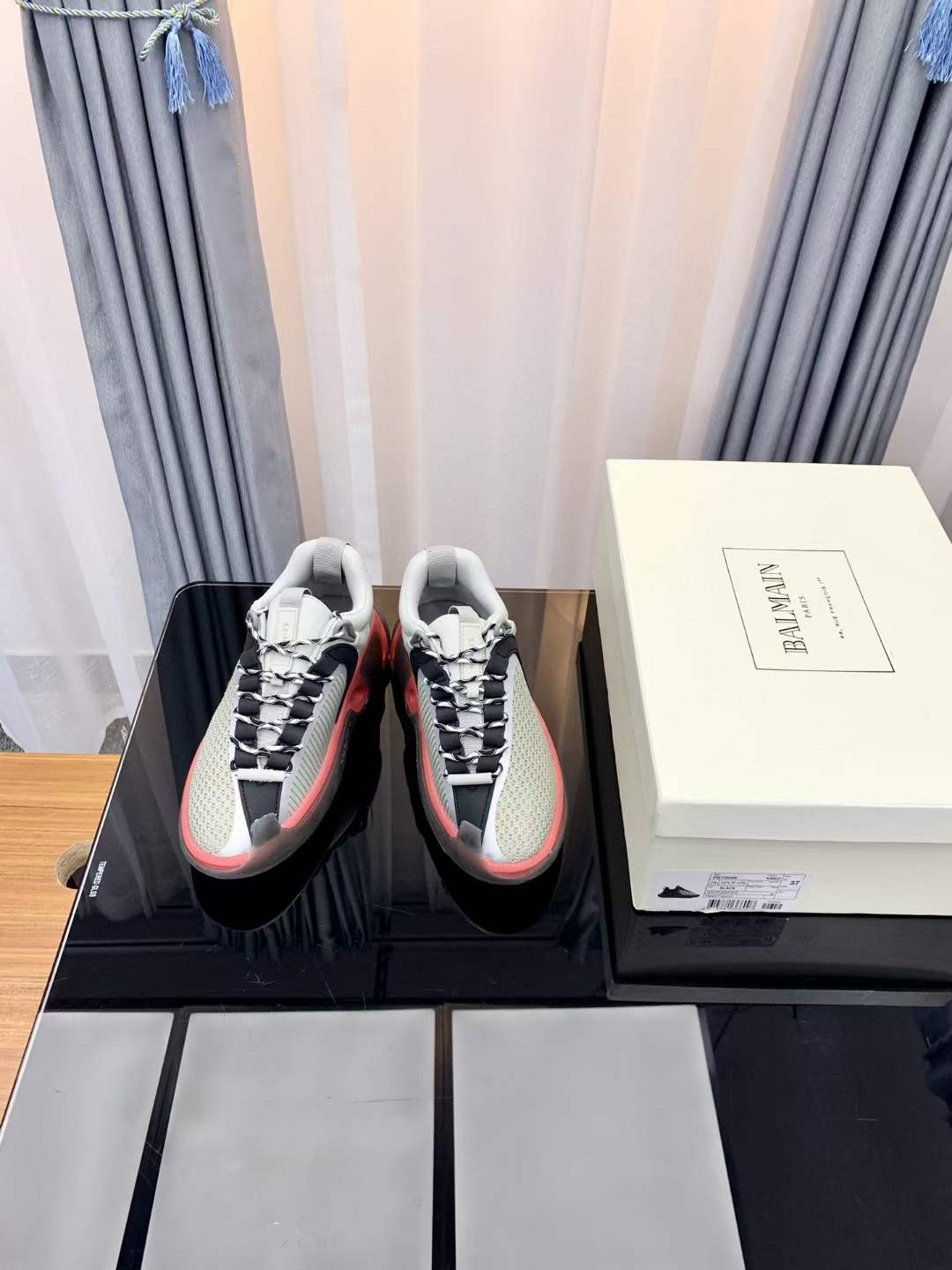 Men Women B*almain Top Sneakers