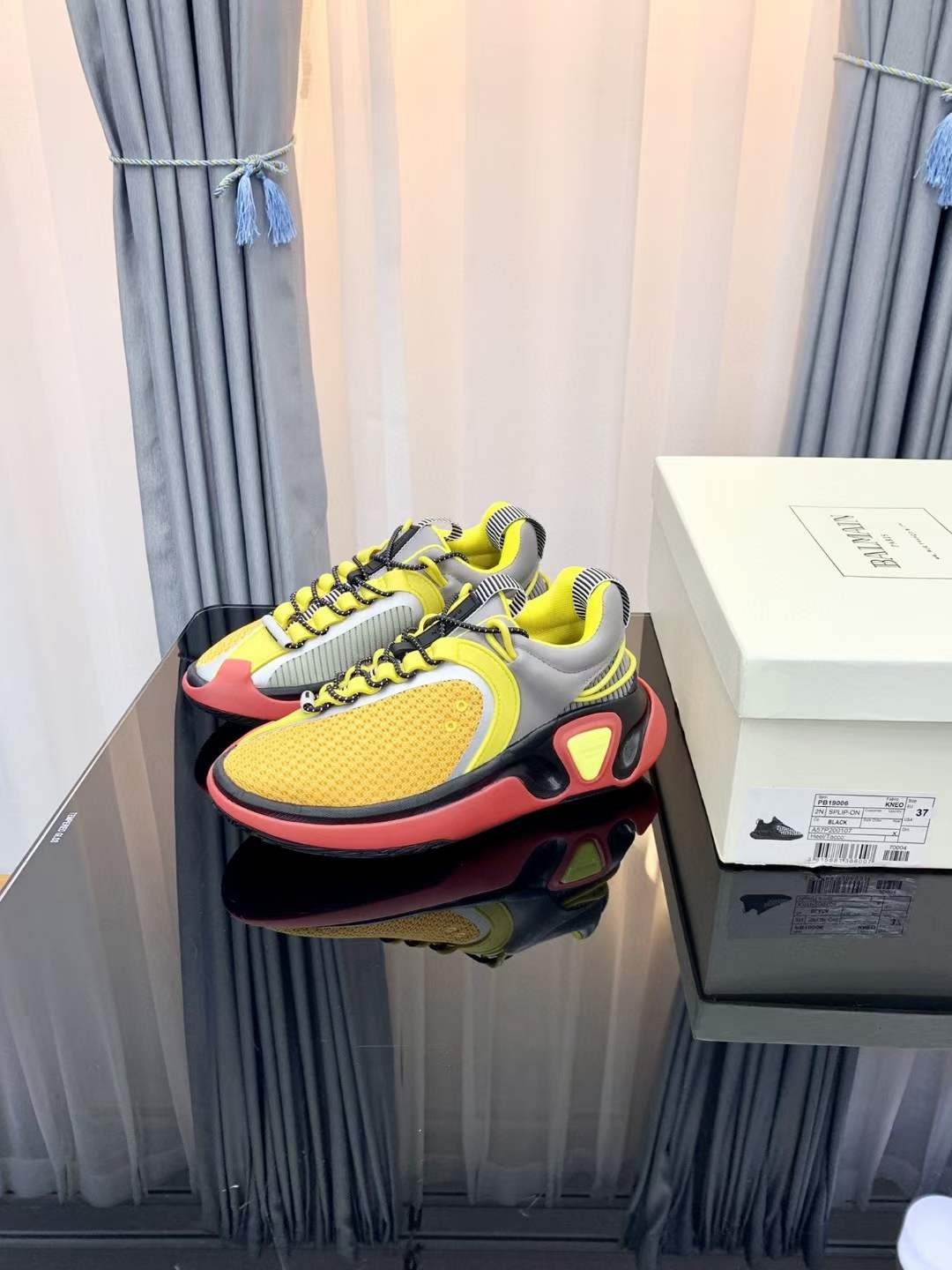 Men Women B*almain Top Sneakers