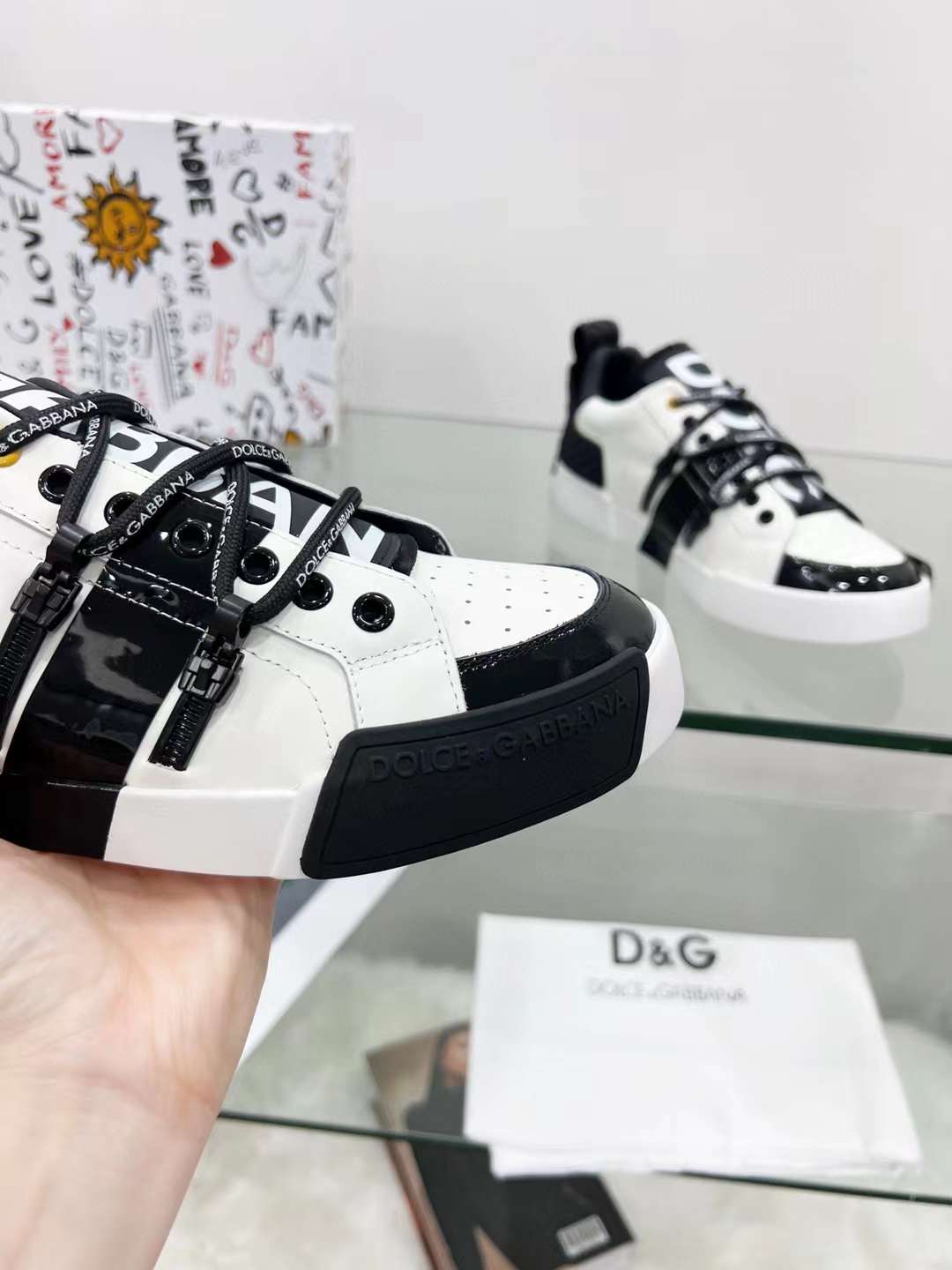Men Women D*G Top Sneakers
