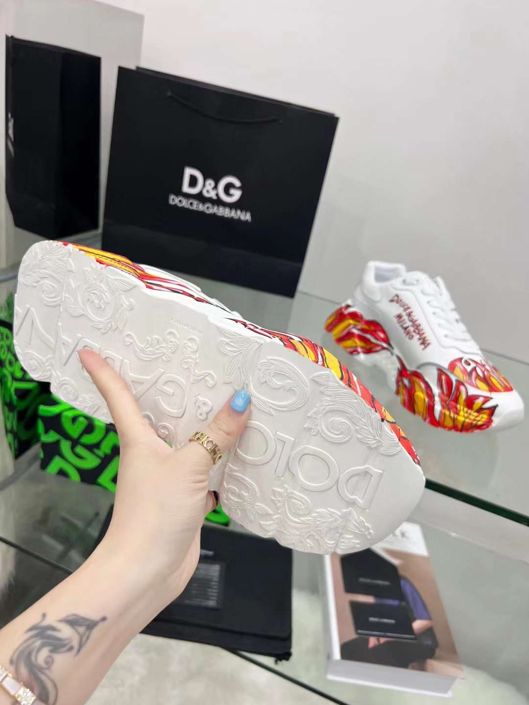 Men Women D*G Top Sneakers