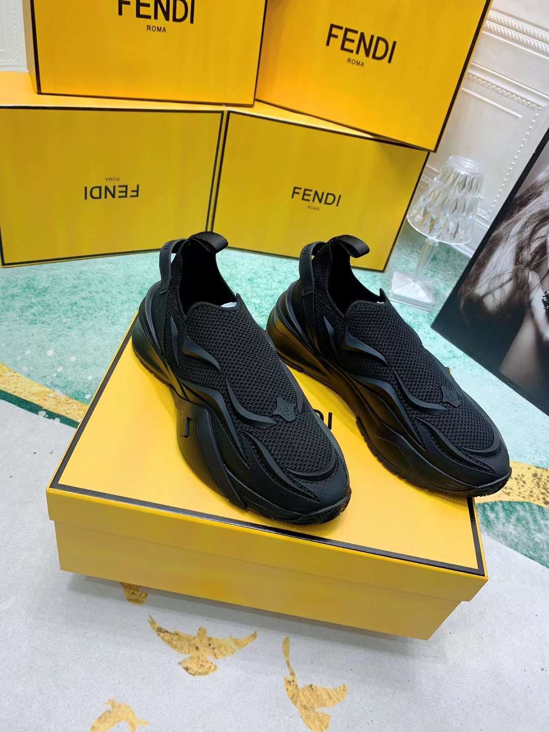 Men Women F*endi Top Sneaker ( )