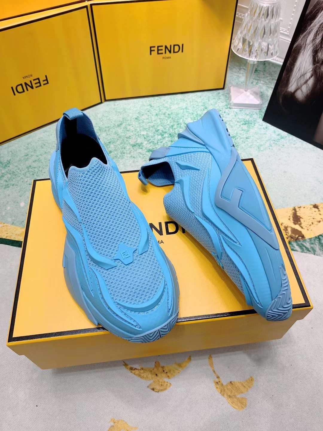 Men Women F*endi Top Sneaker ( )