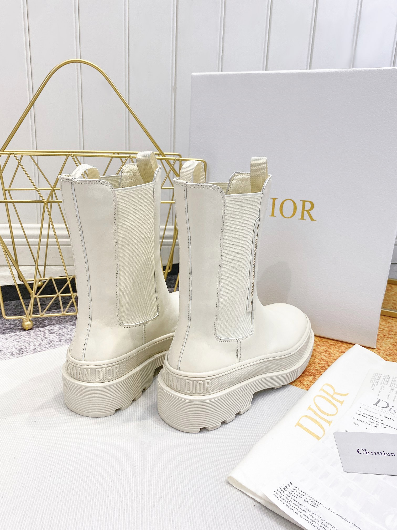 Women D*ior Top Boots Maikesneakers