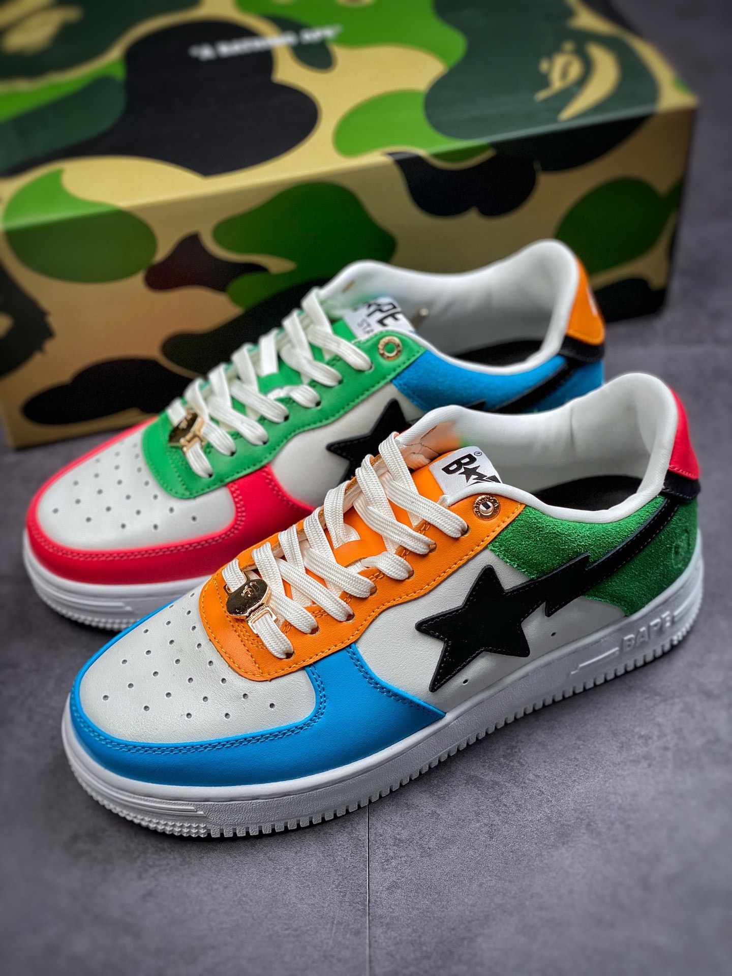 Men Women B*ape sta to low Top Sneaker