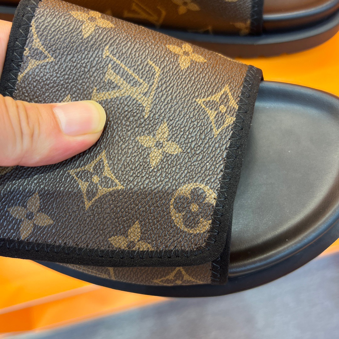 Men L*ouis V*uitton Top Slippers