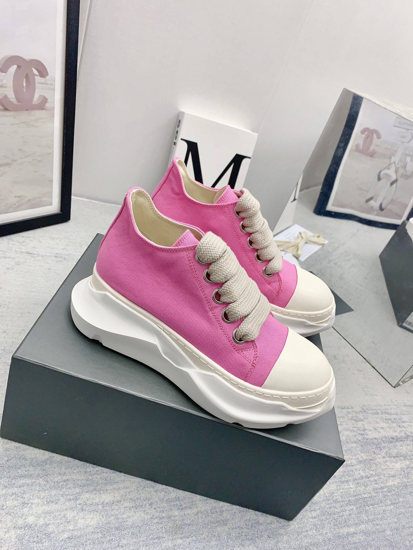 Men Women R*ick O*wens Top Sneaker