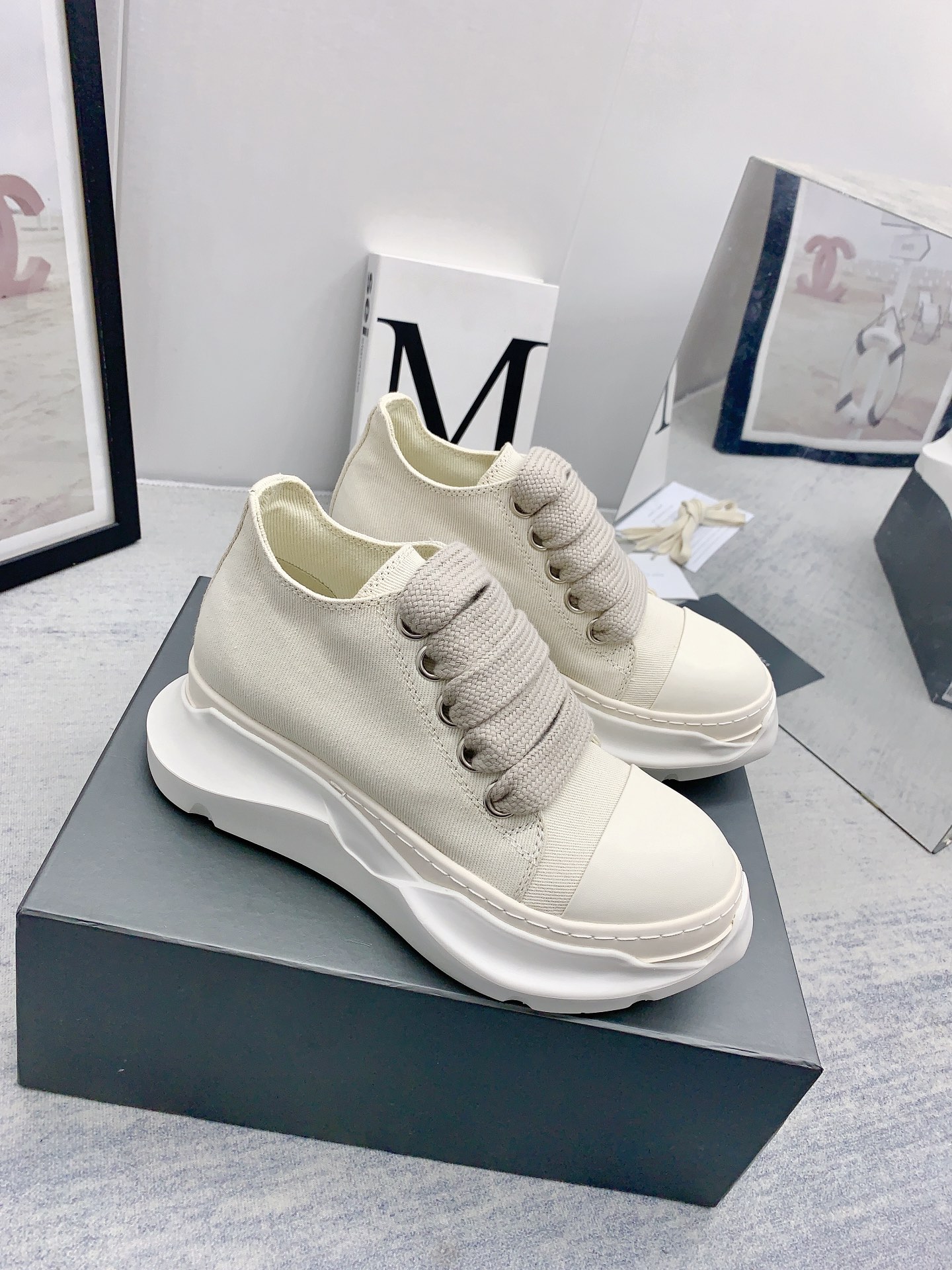 Men Women R*ick O*wens Top Sneaker