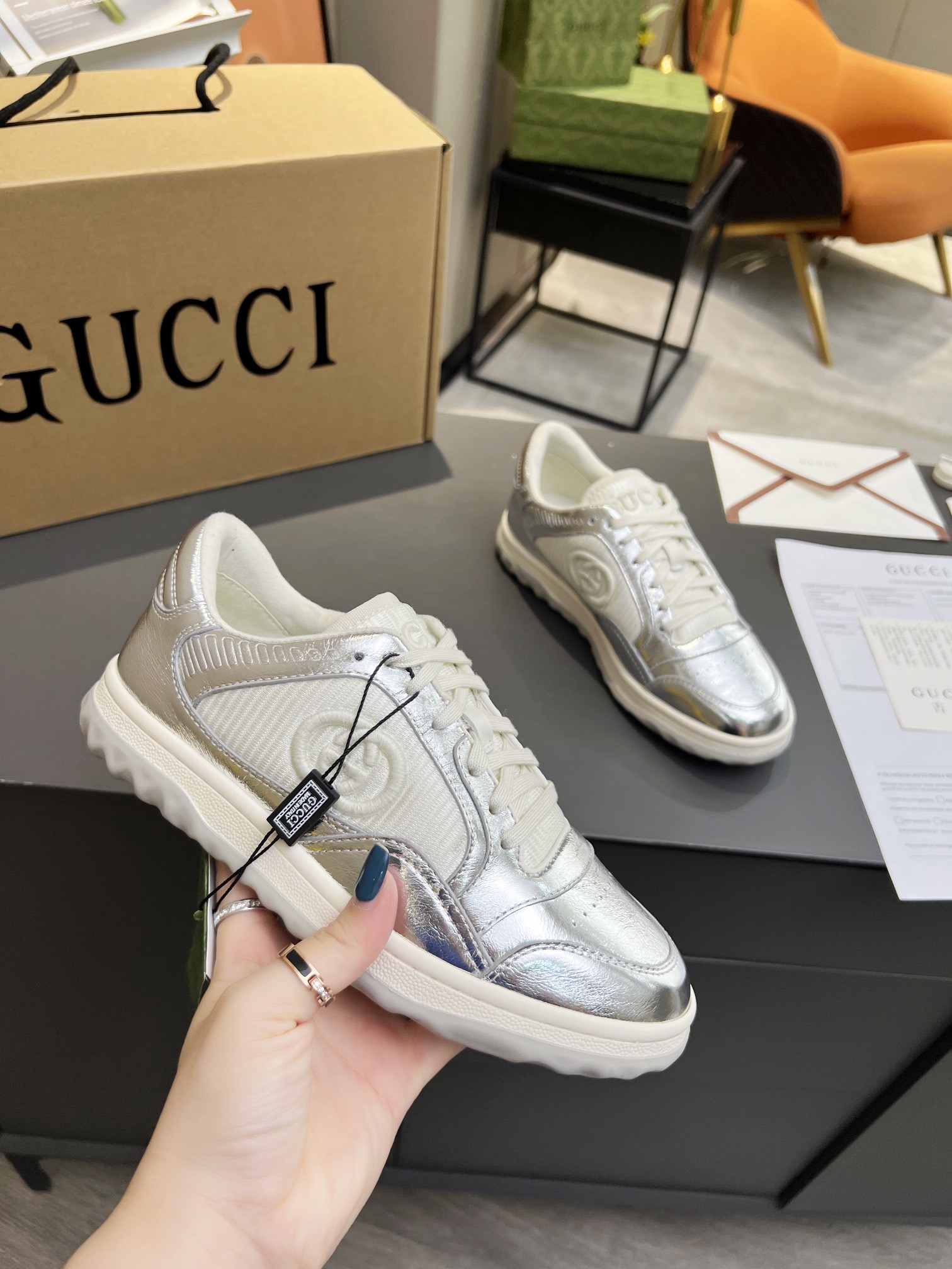 Men Women G*ucci Top Sneaker