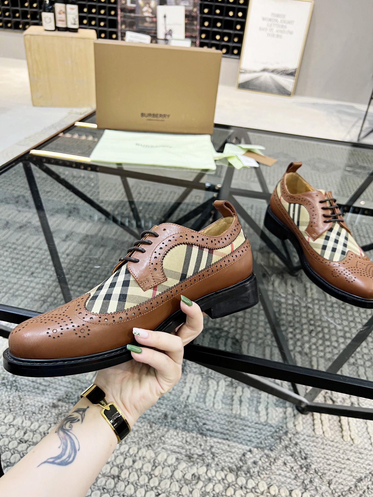 Men B*urberry Top Sneaker Maikesneakers