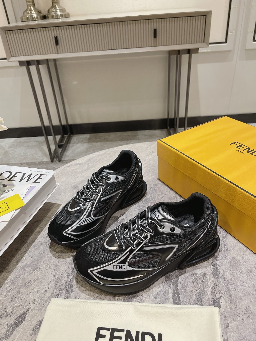 Men Women F*endi Top Sneaker