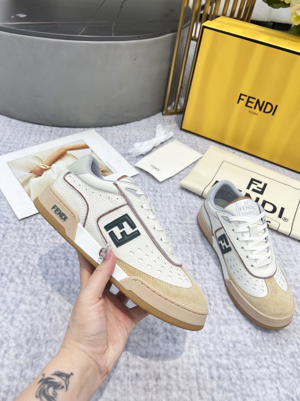 Men Women F*endi Top Sneakers size 35-46