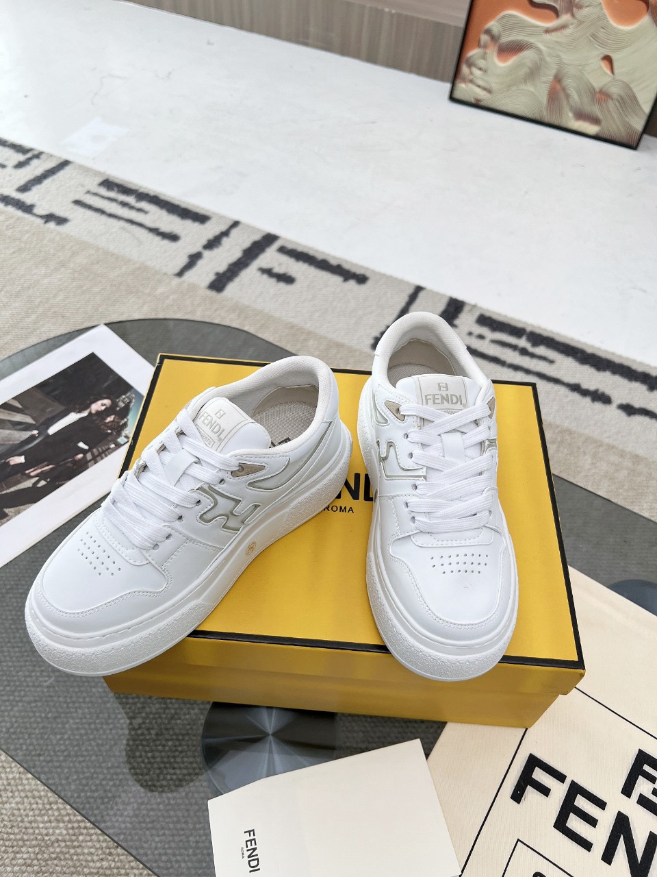 Men Women F*endi Top Sneakers size 35-46