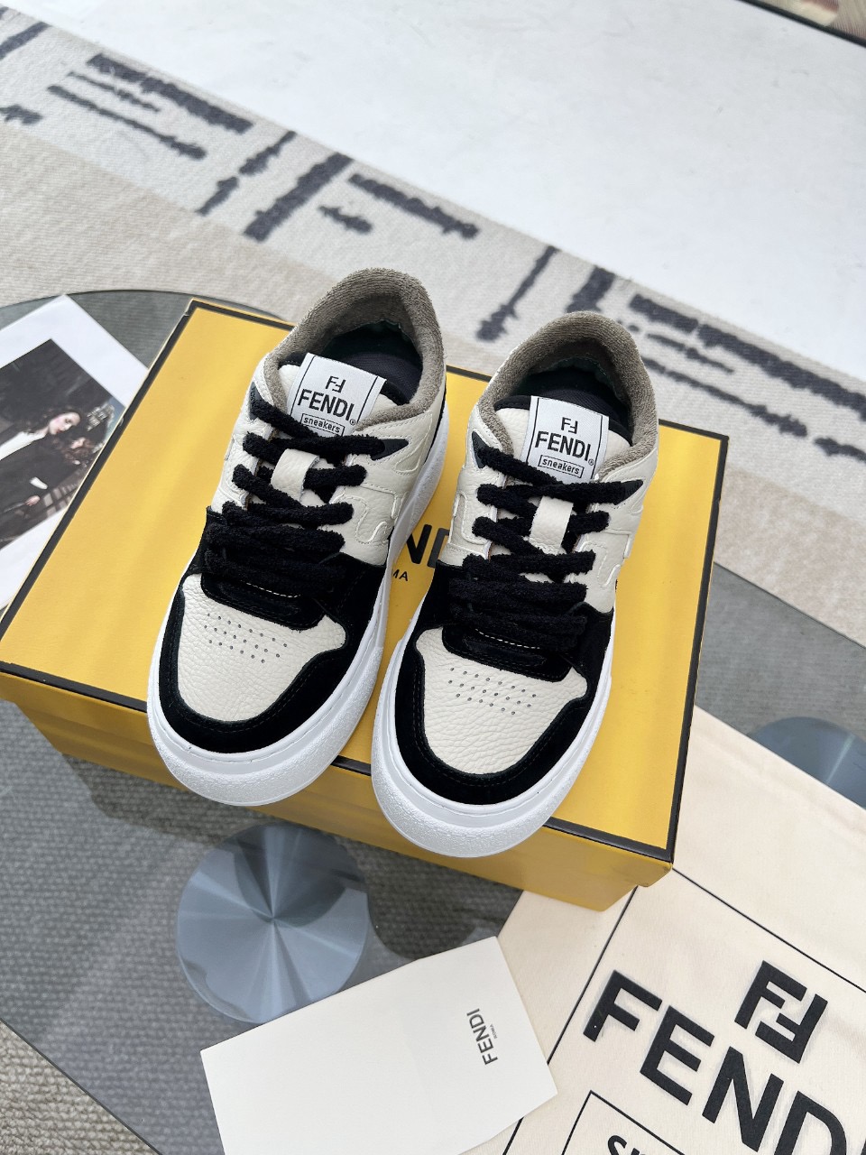 Men Women F*endi Top Sneakers size 35-46