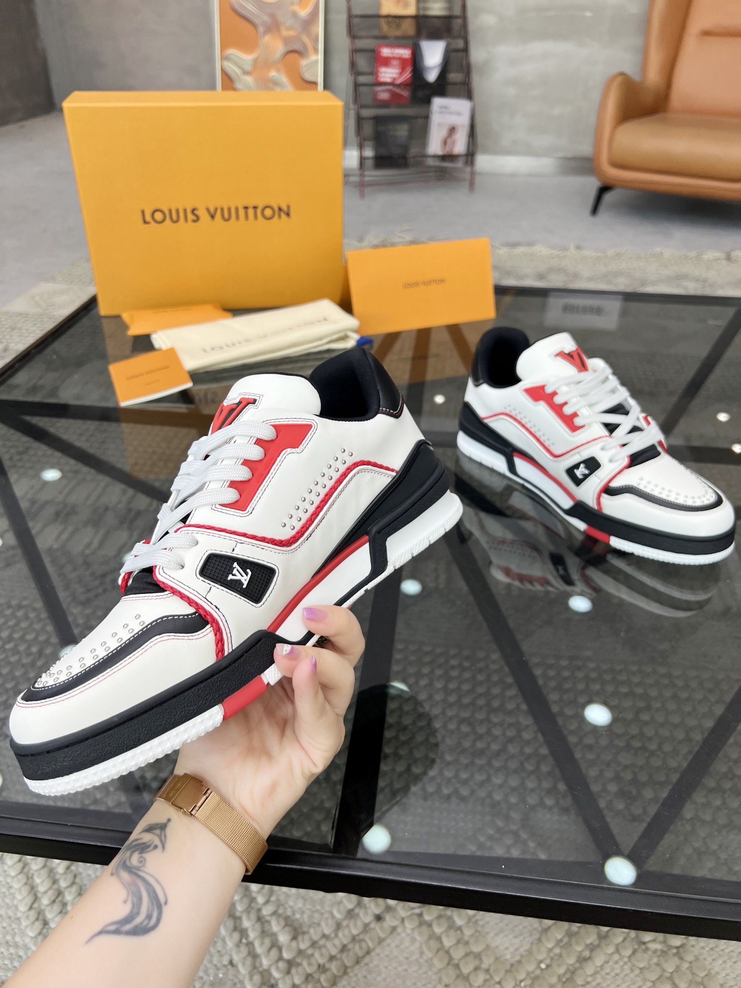 Men L*ouis V*uitton Top Sneaker L*V Shoes